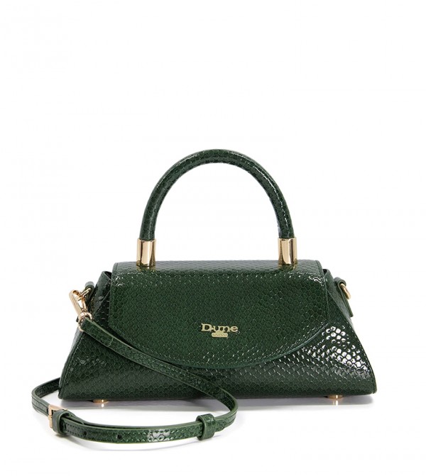 Dune london green online bag