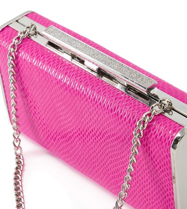 Dune pink clutch bag sale