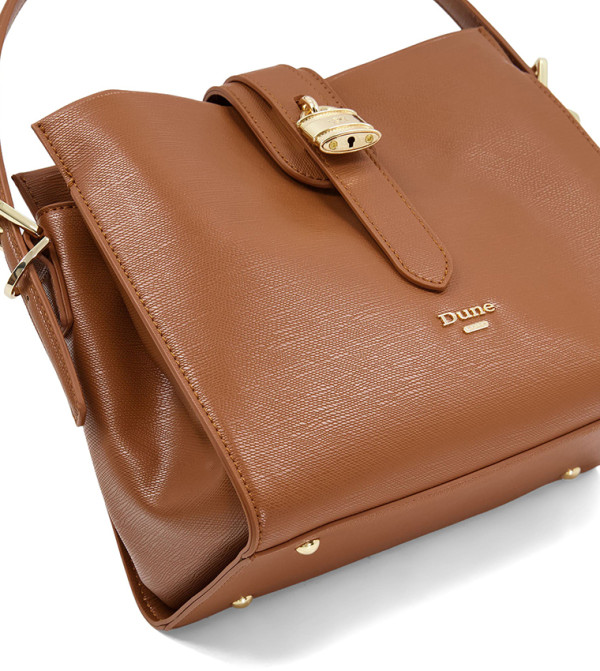 Daytona Synthetic Recycled Tan Bag | Dune London UAE