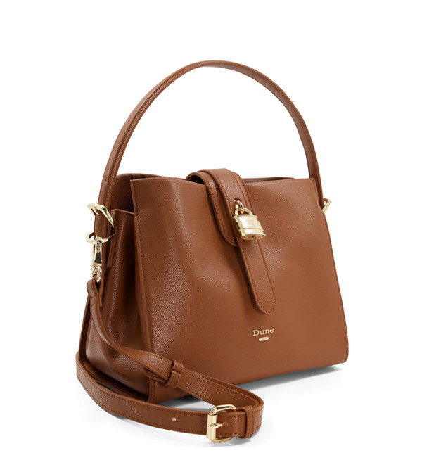 Daytona Synthetic Recycled Tan Bag | Dune London UAE