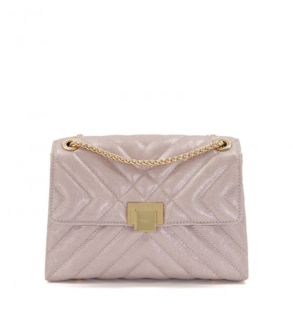 Shop Dorchester Rose Gold Shoulder Bag Dune London OM