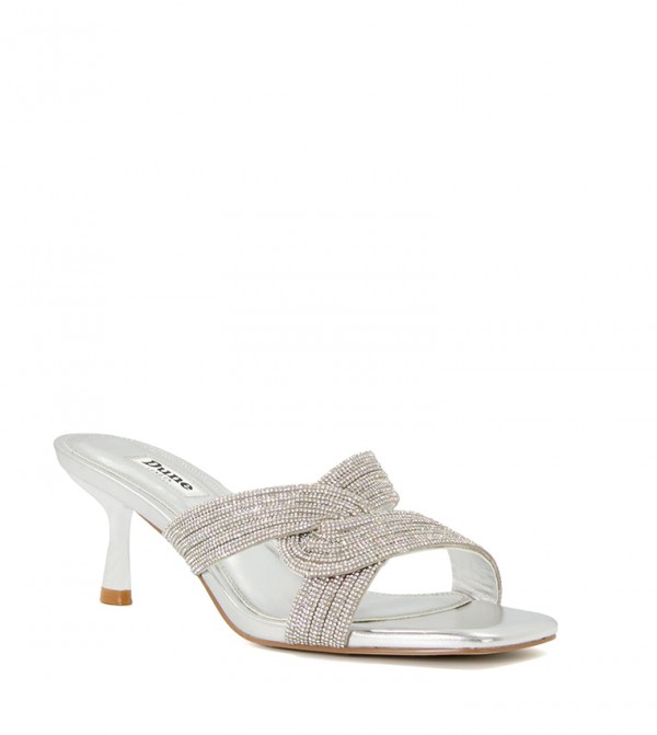 Dune silver shoes and bag online