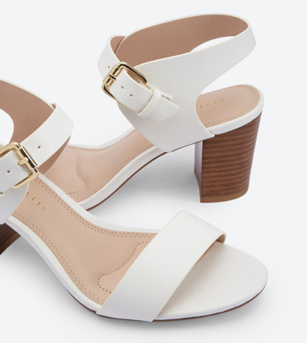 Frilisa Block Heel Sandals - White DSW 