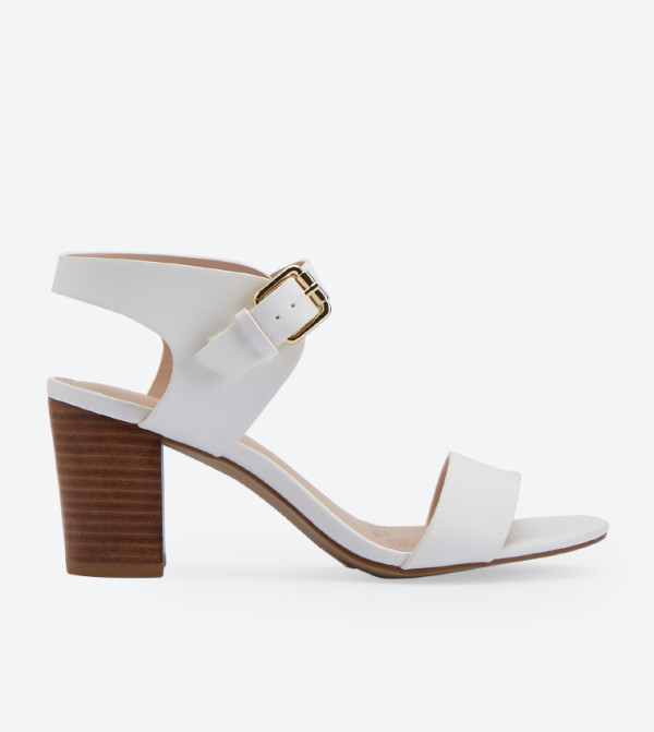 Frilisa Block Heel Sandals - White DSW 