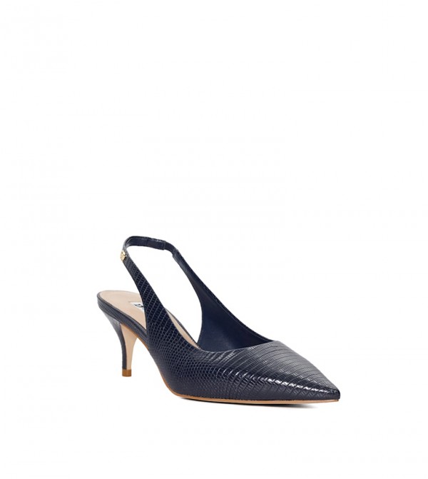 Shop Caliso Navy Kitten Heels for Women Dune London UAE