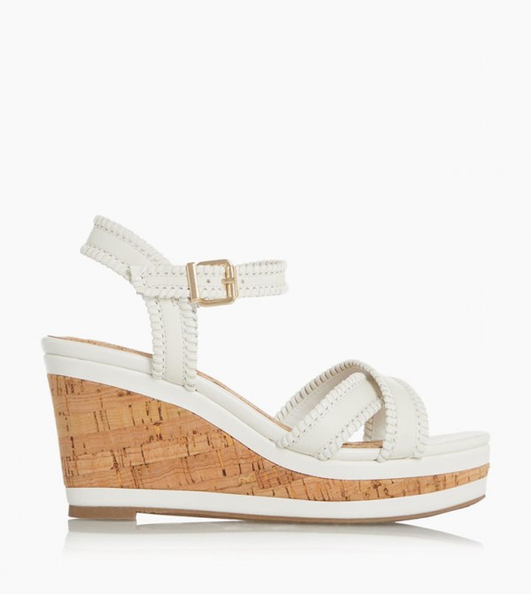 New look white hot sale wedge sandals