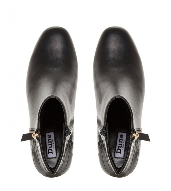 Dune London Orlla Round Toe Side Zipper Closure Boots 6TH STREET.COM