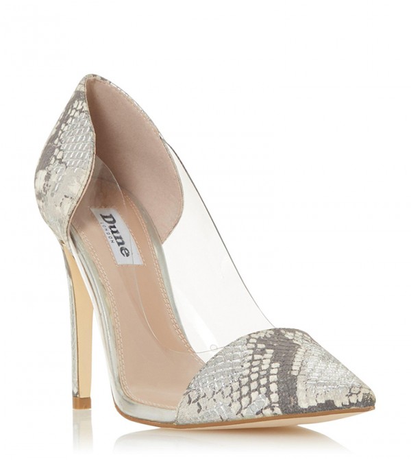 Dune on sale snakeskin heels