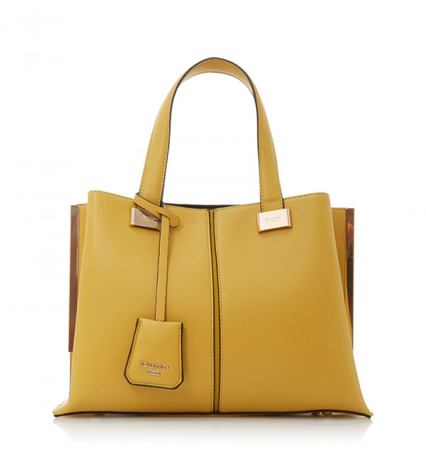 dune yellow handbag