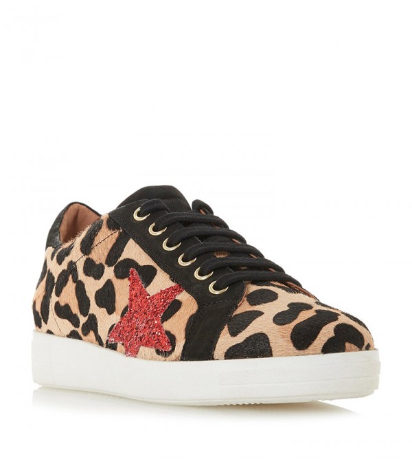 Dune animal sale print trainers