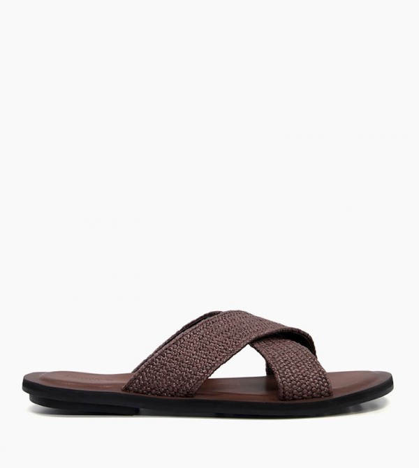 FLATTERED Lynn Cognac Leather Sandals | eNibbana