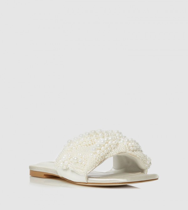 Dune store pearl sandals