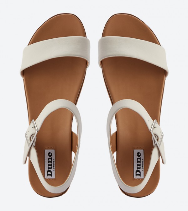 Dune London Lilybeth Buckle Closure Round Toe Sandals 6TH