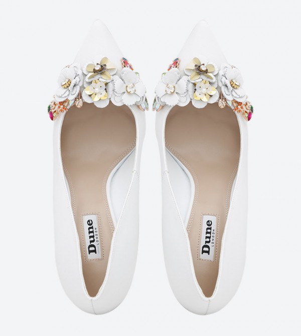 Dune best sale white pumps