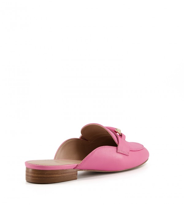 Pink hot sale backless loafers