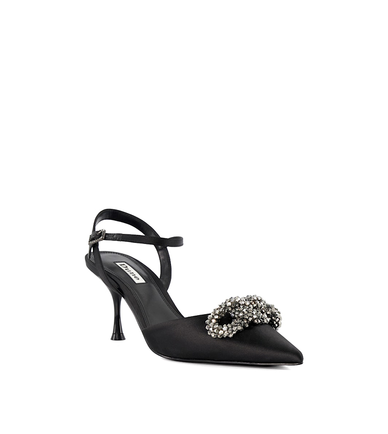 DUNE REAL LONDON 特集号　no6 Dune London Jule Patent Leather Stacked Heel Banded Slide