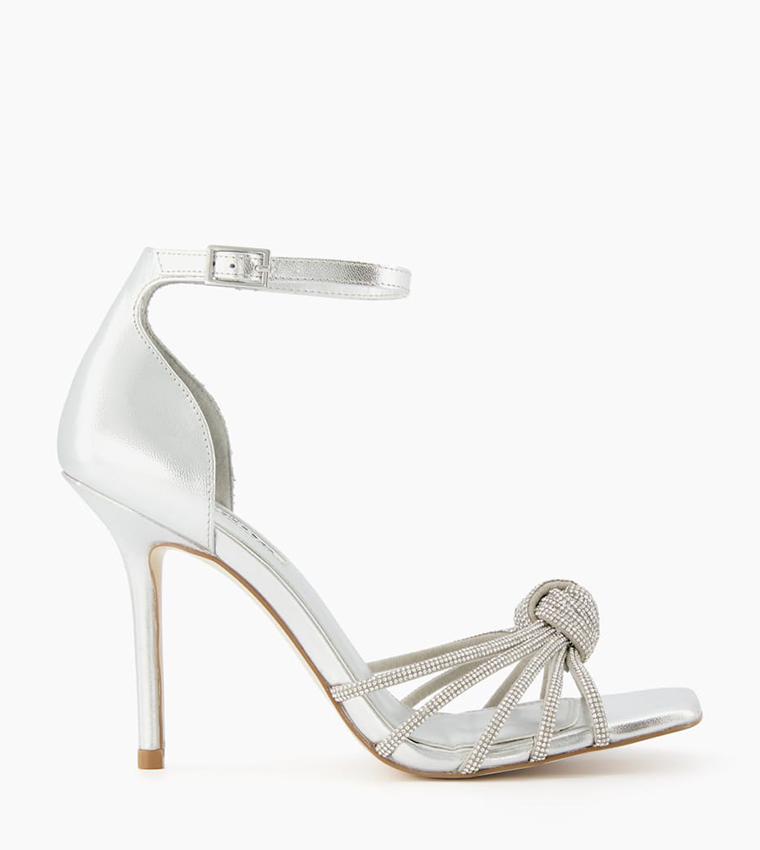 Shop Malita-Silver Sandals for Women | Dune London KSA